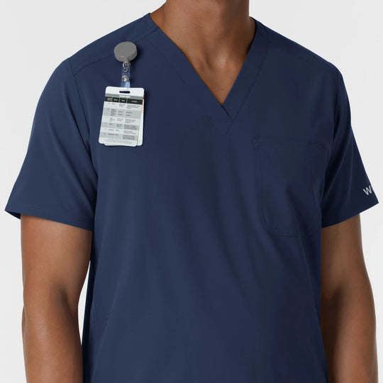 Wink Scrubs Men's V-Neck Scrub Top Navy | scrub-supply.com