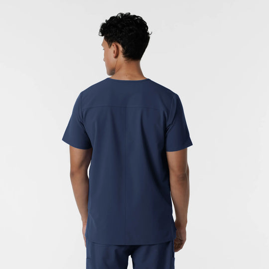 Wink Scrubs Men's V-Neck Scrub Top Navy | scrub-supply.com
