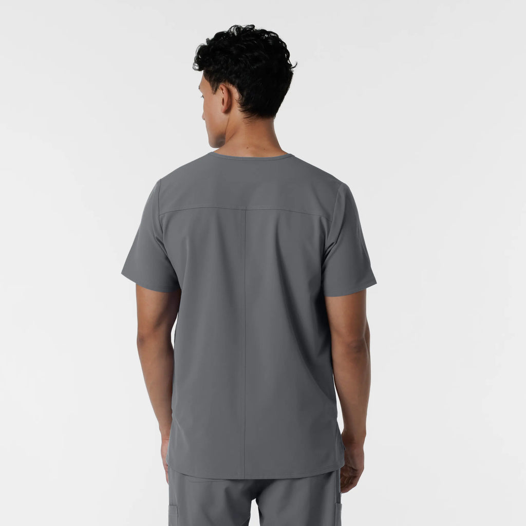 Wink Scrubs Men's V-Neck Scrub Top Pewter | scrub-supply.com