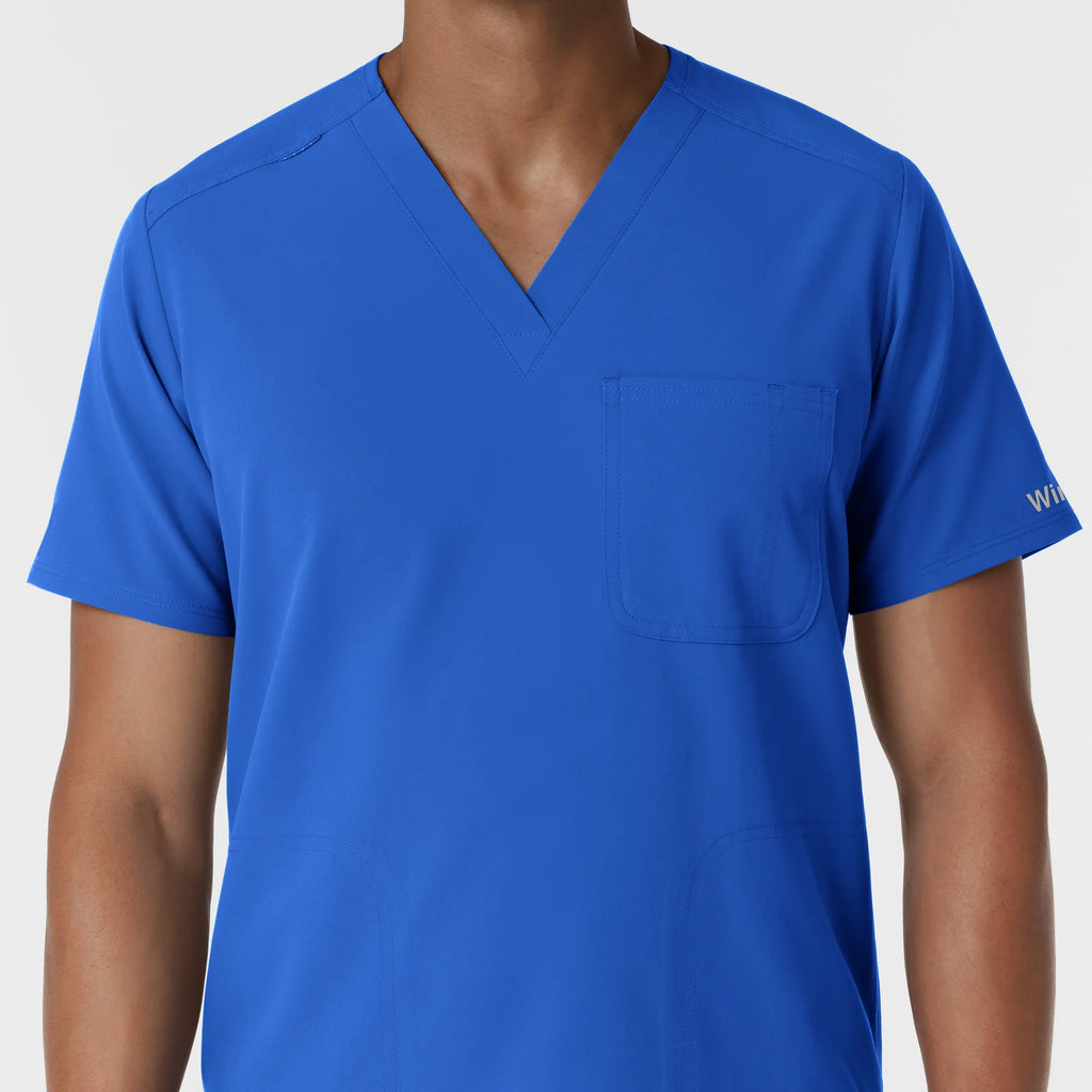 Wink Scrubs Men's V-Neck Scrub Top Royal Blue | scrub-supply.com