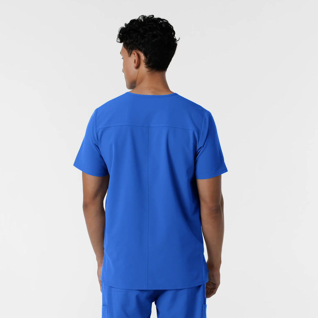 Wink Scrubs Men's V-Neck Scrub Top Royal Blue | scrub-supply.com
