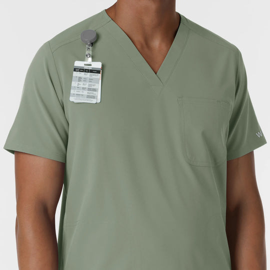 Wink Scrubs Men's V-Neck Scrub Top Sage | scrub-supply.com