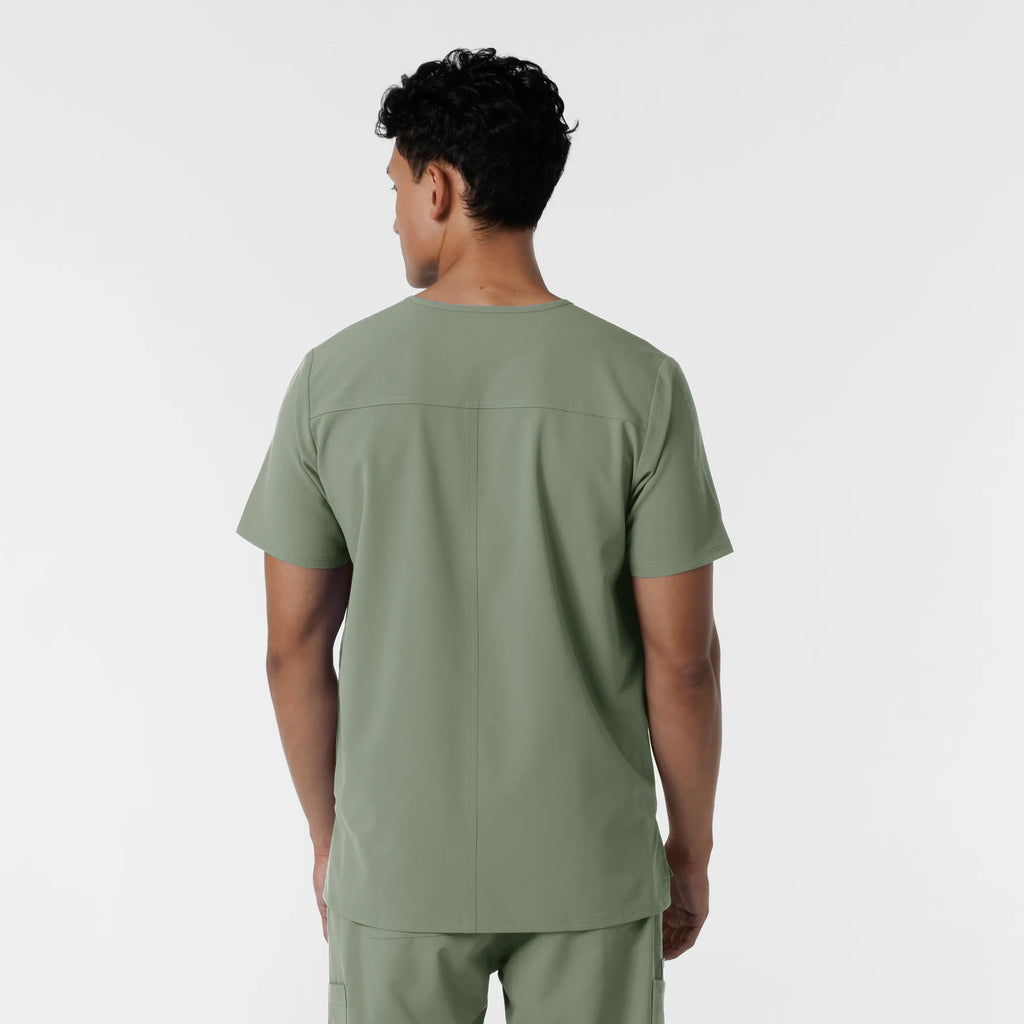 Wink Scrubs Men's V-Neck Scrub Top Sage | scrub-supply.com