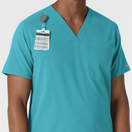 Wink Scrubs Men's V-Neck Scrub Top Teal | scrub-supply.com