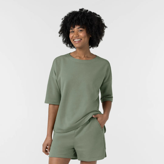 Wink Scrubs Women's Relaxed Pullover Sage | scrub-supply.com