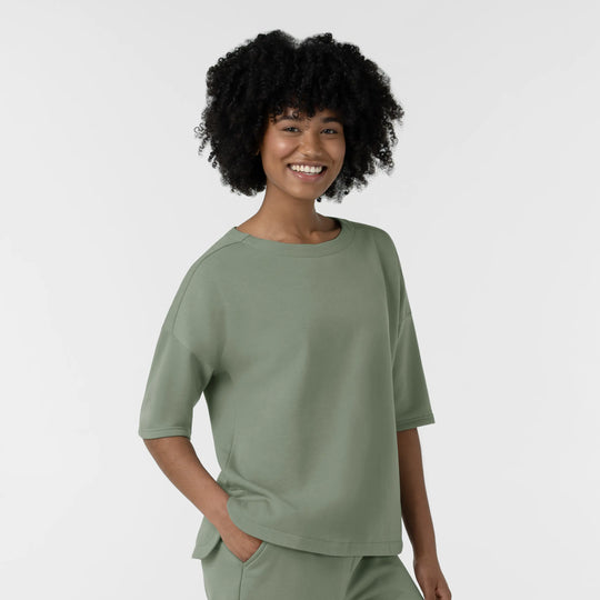 Wink Scrubs Women's Relaxed Pullover Sage | scrub-supply.com