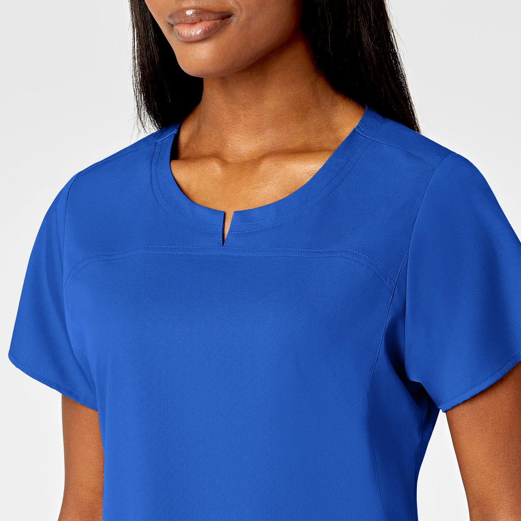 Wink Scrubs Women's 4 Pocket Notch Neck Scrub Top Royal Blue | scrub-supply.com