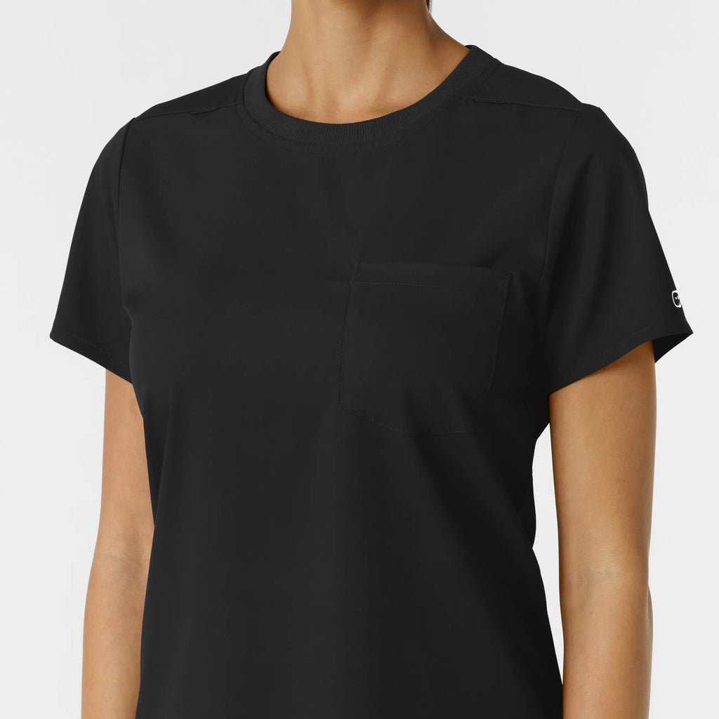 Wink Scrubs Women's Classic Tee Black | scrub-supply.com