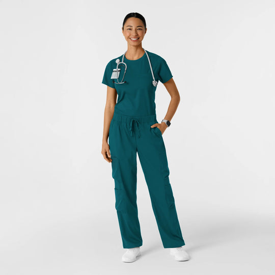Wink Scrubs Women's Classic Tee Caribbean Blue | scrub-supply.com