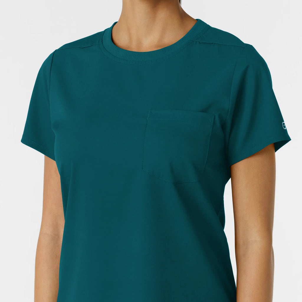 Wink Scrubs Women's Classic Tee Caribbean Blue | scrub-supply.com