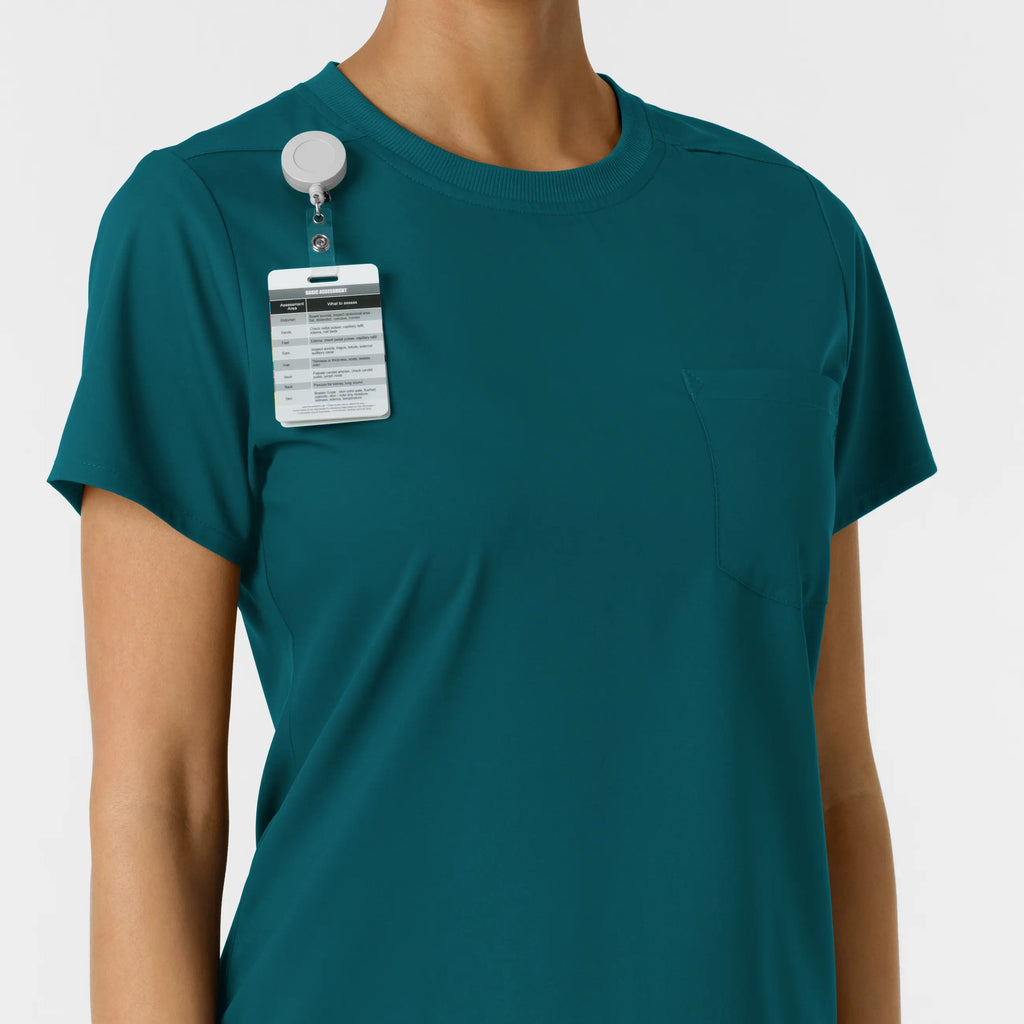 Wink Scrubs Women's Classic Tee Caribbean Blue | scrub-supply.com