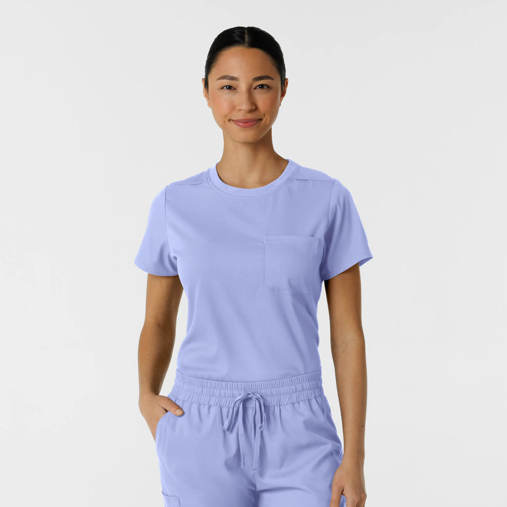 Wink Scrubs Women's Classic Tee Ceil Blue | scrub-supply.com