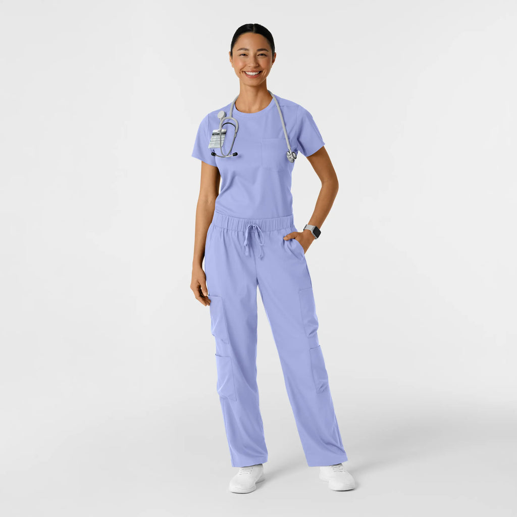 Wink Scrubs Women's Classic Tee Ceil Blue | scrub-supply.com