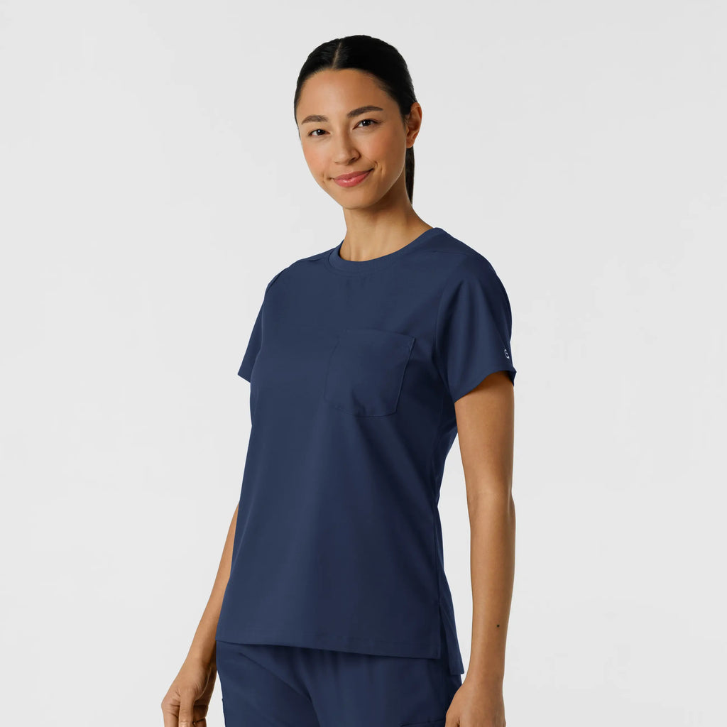 Wink Scrubs Women's Classic Tee Navy | scrub-supply.com