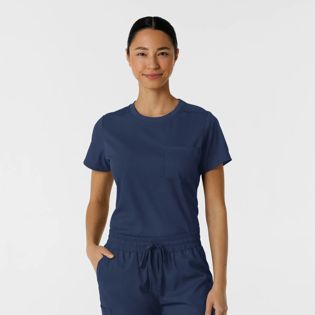 Wink Scrubs Women's Classic Tee Navy | scrub-supply.com