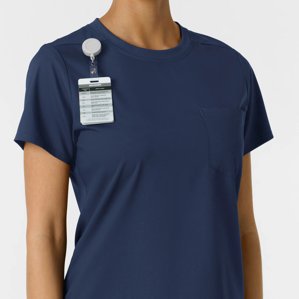 Wink Scrubs Women's Classic Tee Navy | scrub-supply.com