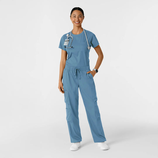 Wink Scrubs Women's Classic Tee Pacific Blue | scrub-supply.com