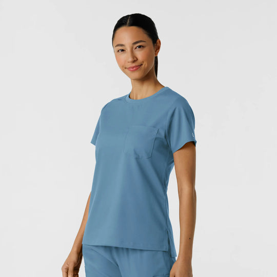 Wink Scrubs Women's Classic Tee Pacific Blue | scrub-supply.com