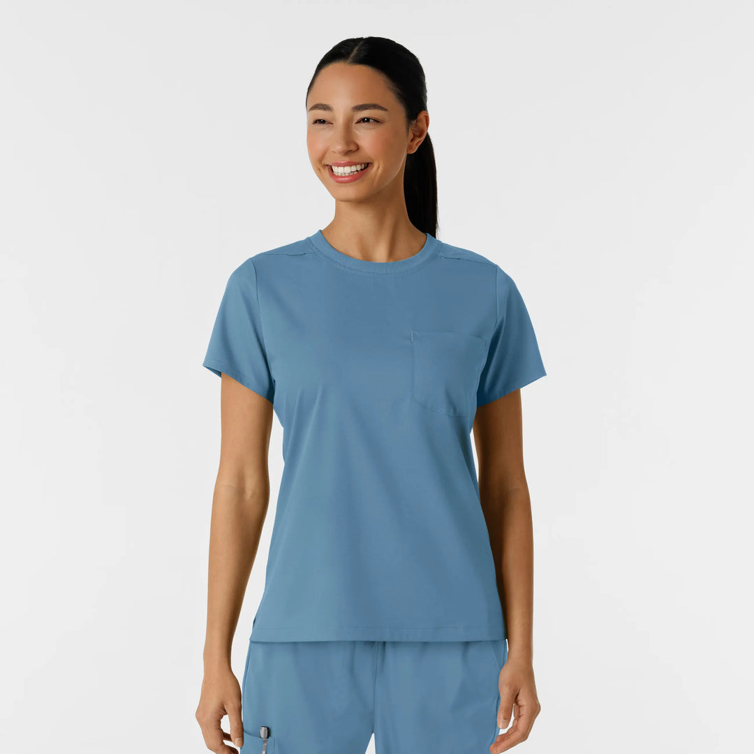 Wink Scrubs Women's Classic Tee Pacific Blue | scrub-supply.com