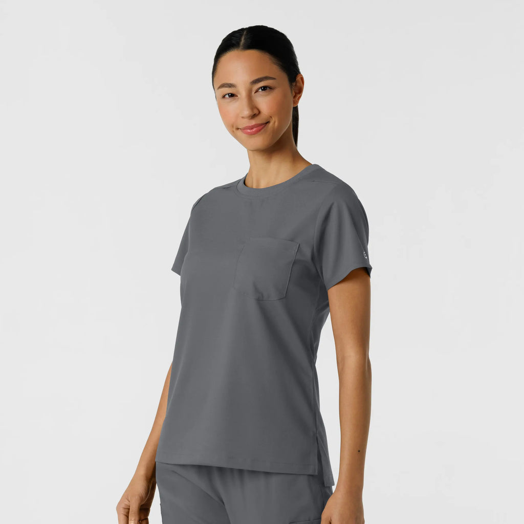 Wink Scrubs Women's Classic Tee Pewter | scrub-supply.com