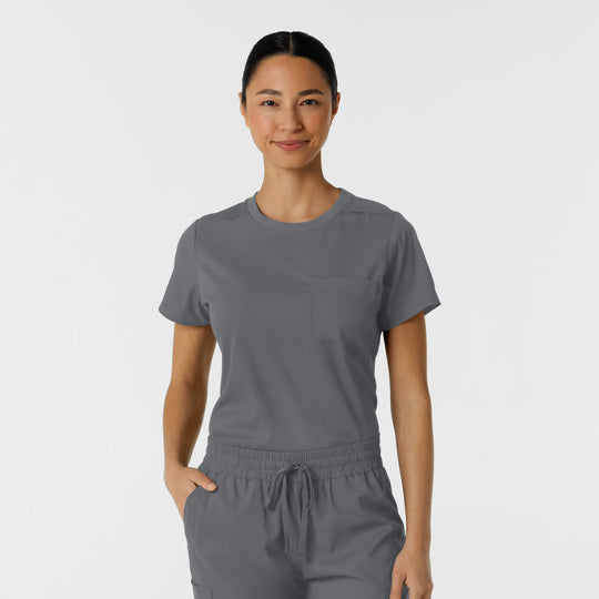 Wink Scrubs Women's Classic Tee Pewter | scrub-supply.com