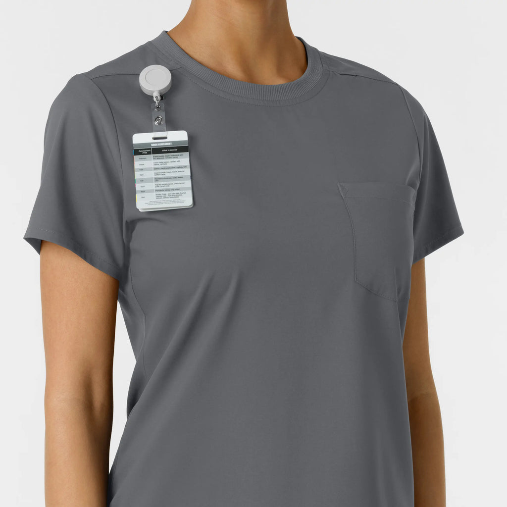 Wink Scrubs Women's Classic Tee Pewter | scrub-supply.com