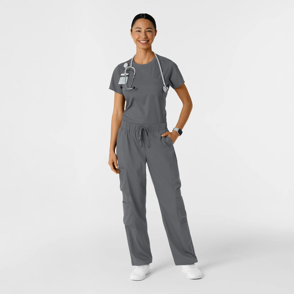 Wink Scrubs Women's Classic Tee Pewter | scrub-supply.com