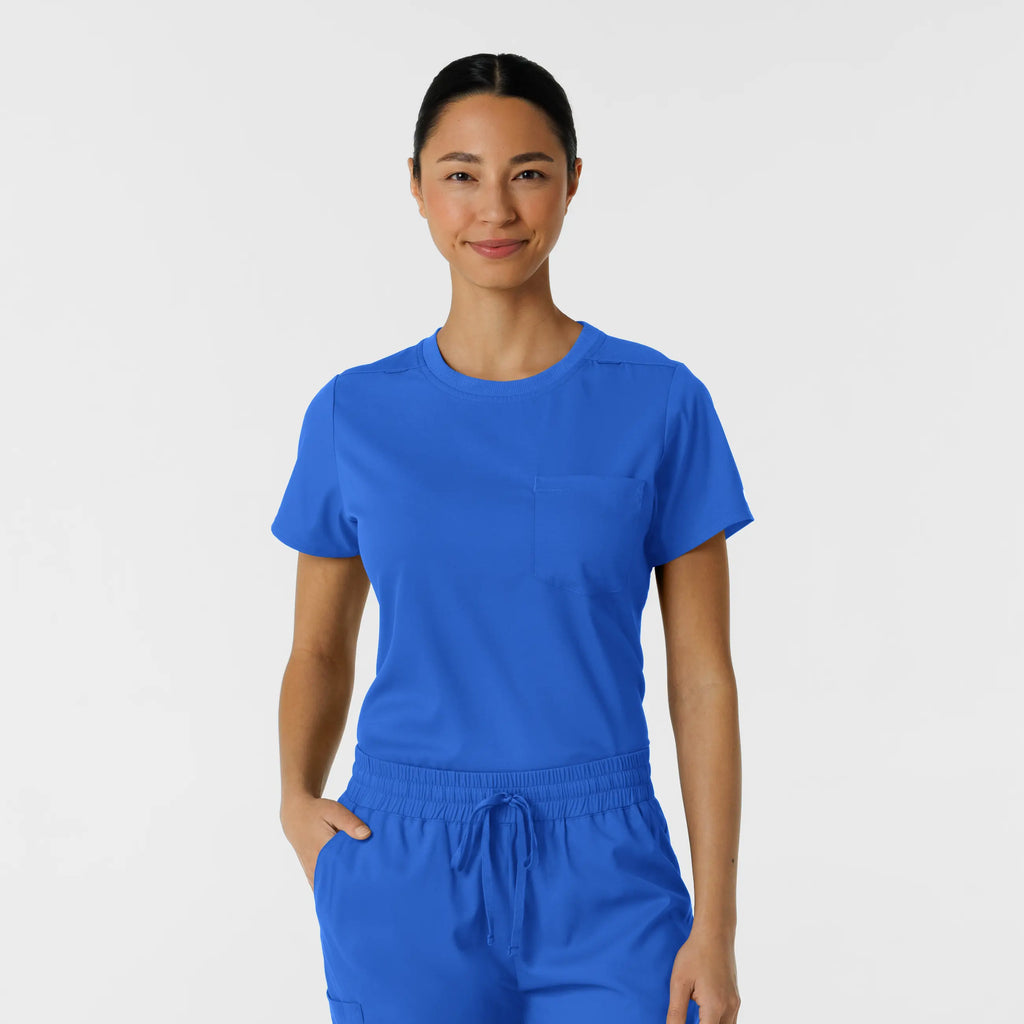 Wink Scrubs Women's Classic Tee Royal Blue | scrub-supply.com