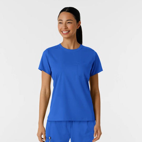 Wink Scrubs Women's Classic Tee Royal Blue | scrub-supply.com