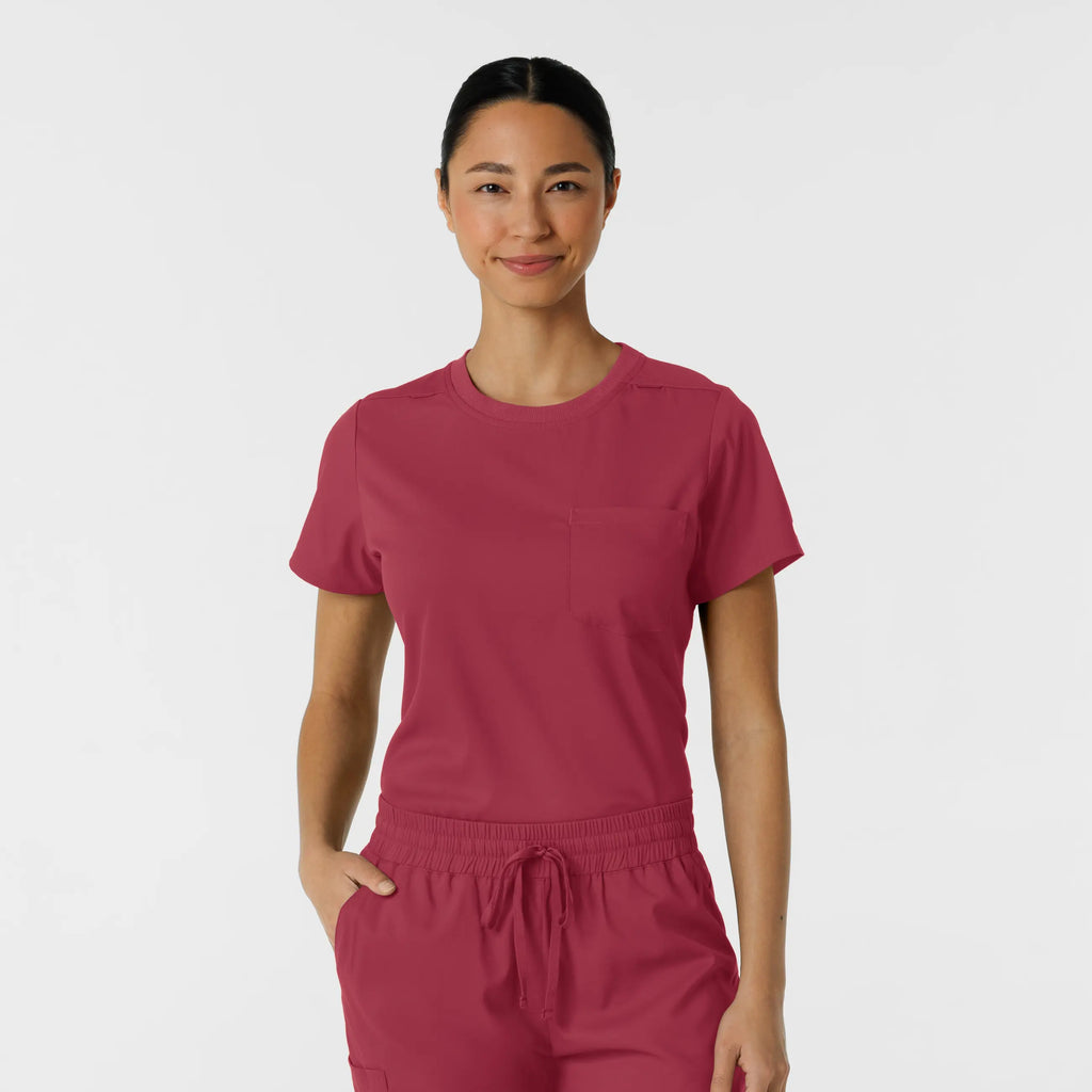 Wink Scrubs Women's Classic Tee Ruby | scrub-supply.com