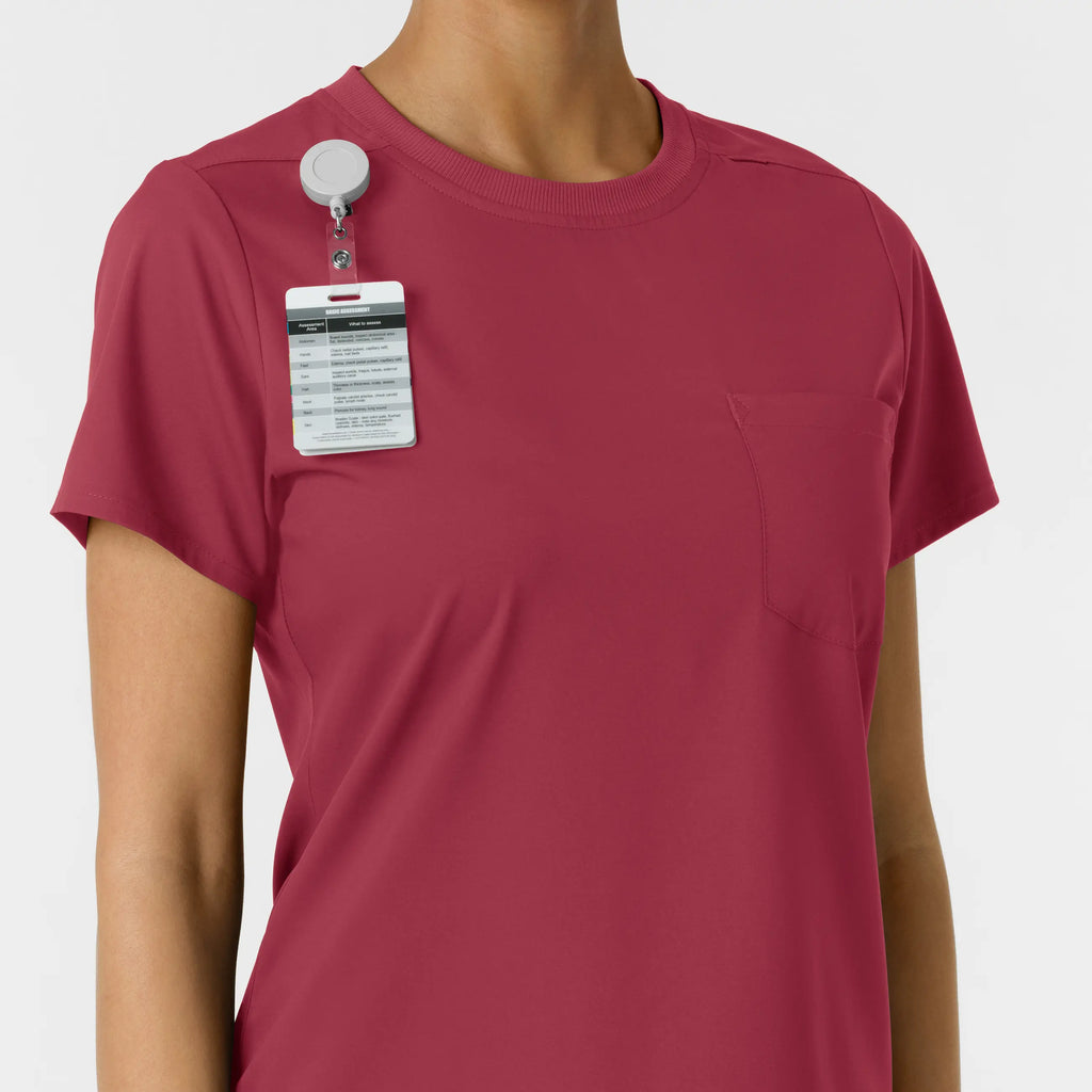 Wink Scrubs Women's Classic Tee Ruby | scrub-supply.com