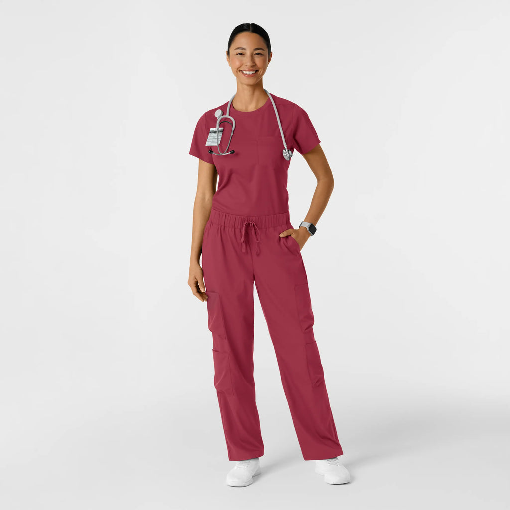 Wink Scrubs Women's Classic Tee Ruby | scrub-supply.com