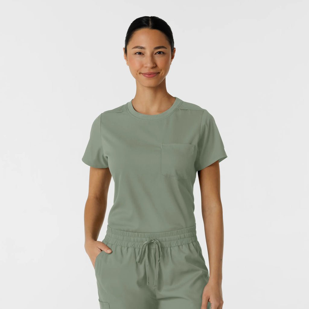 Wink Scrubs Women's Classic Tee Sage | scrub-supply.com