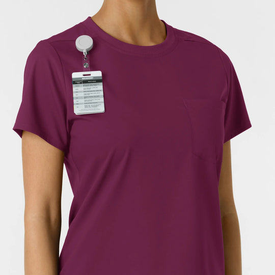 Wink Scrubs Women's Classic Tee Wine | scrub-supply.com