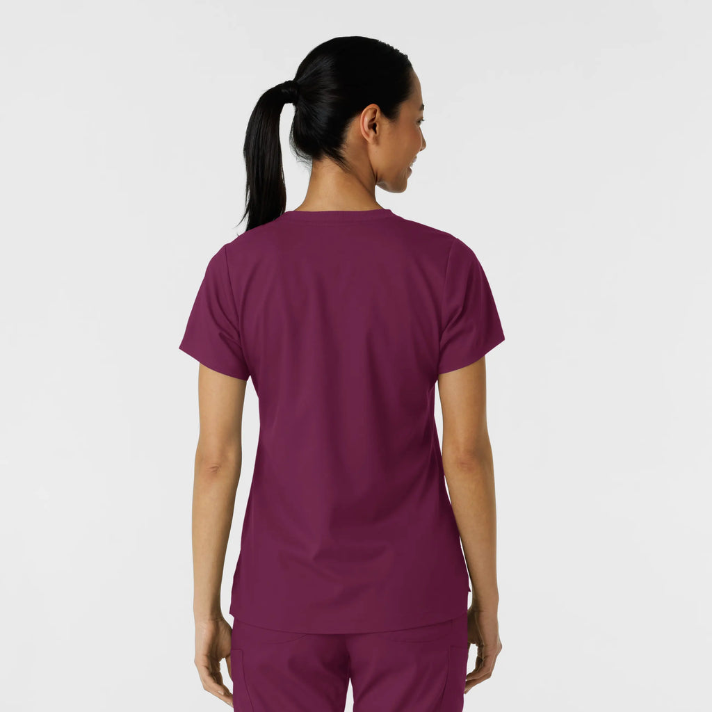 Wink Scrubs Women's Classic Tee Wine | scrub-supply.com