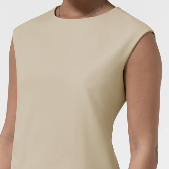 Wink Scrubs Women's Women’s Ruched Blouse Coconut Milk | scrub-supply.com