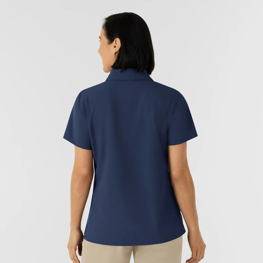 Wink Scrubs Women's Polo Navy | scrub-supply.com