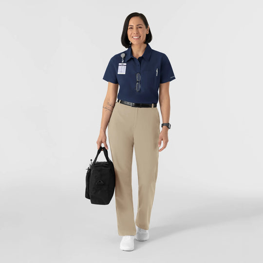 Wink Scrubs Women's Polo Navy | scrub-supply.com