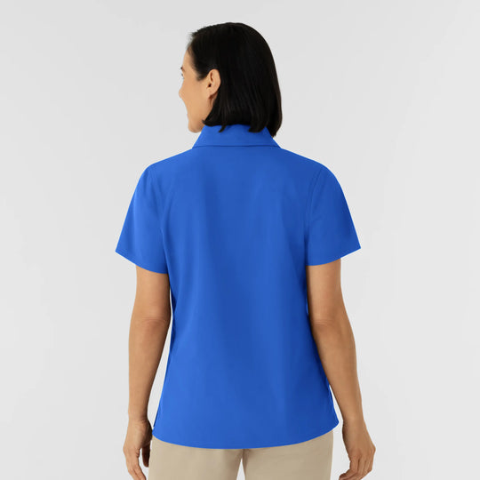 Wink Scrubs Women's Polo Royal Blue | scrub-supply.com