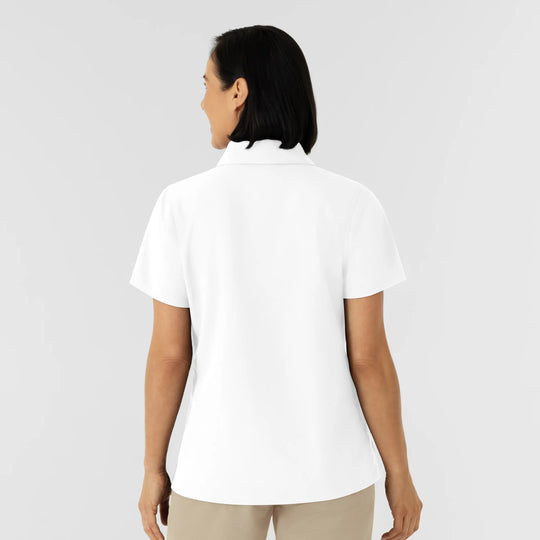 Wink Scrubs Women's Polo White | scrub-supply.com
