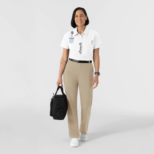 Wink Scrubs Women's Polo White | scrub-supply.com