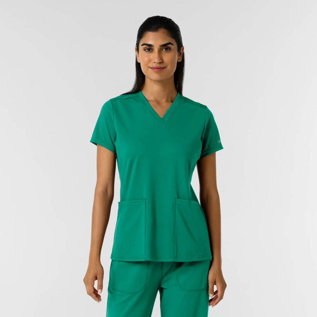 Wink Scrubs Women's 2-Pocket Scrub Top Bahama Breeze | scrub-supply.com