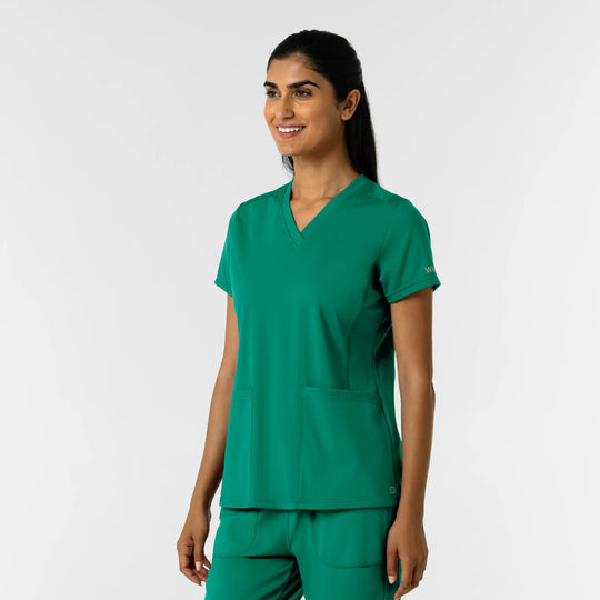 Wink Scrubs Women's 2-Pocket Scrub Top Bahama Breeze | scrub-supply.com