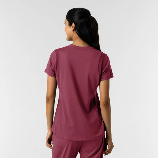 Wink Scrubs Women's 2-Pocket Scrub Top Carnation | scrub-supply.com