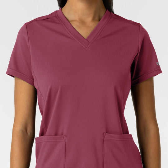Wink Scrubs Women's 2-Pocket Scrub Top Carnation | scrub-supply.com
