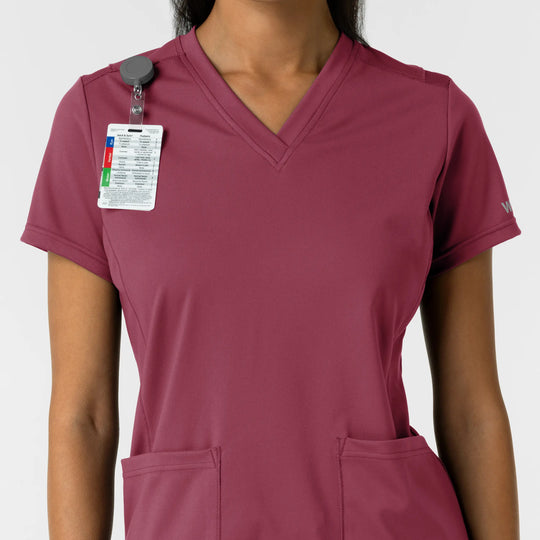 Wink Scrubs Women's 2-Pocket Scrub Top Carnation | scrub-supply.com
