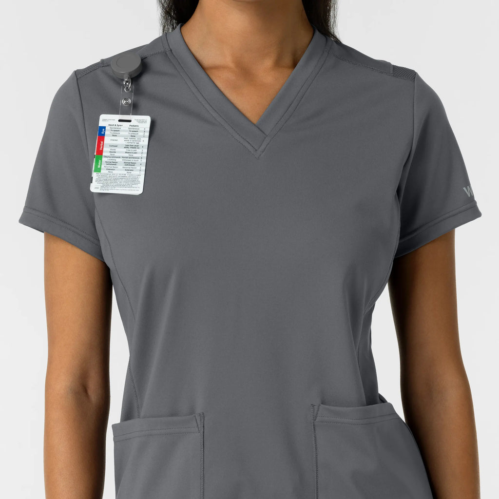 Wink Scrubs Women's 2-Pocket Scrub Top Pewter | scrub-supply.com