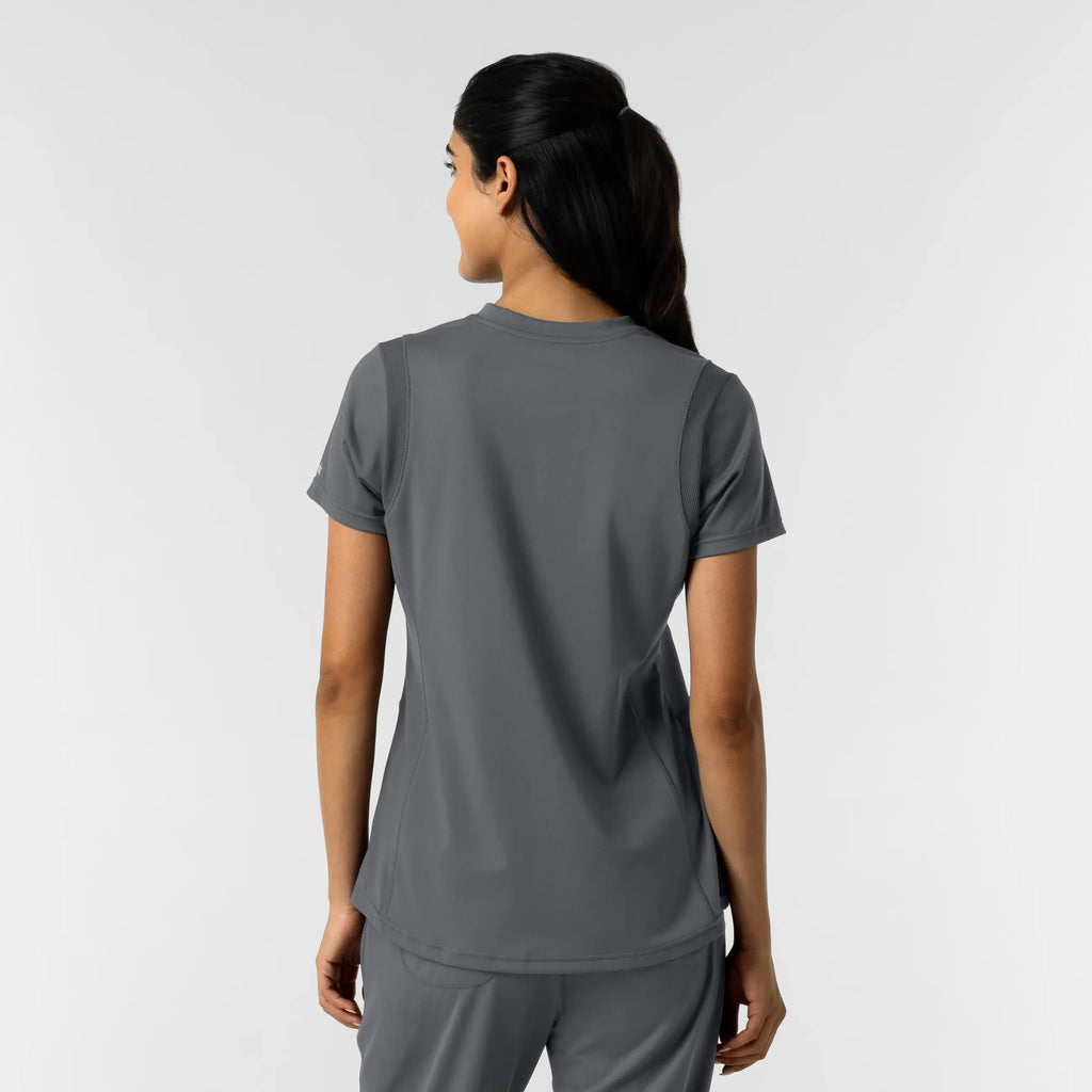Wink Scrubs Women's 2-Pocket Scrub Top Pewter | scrub-supply.com