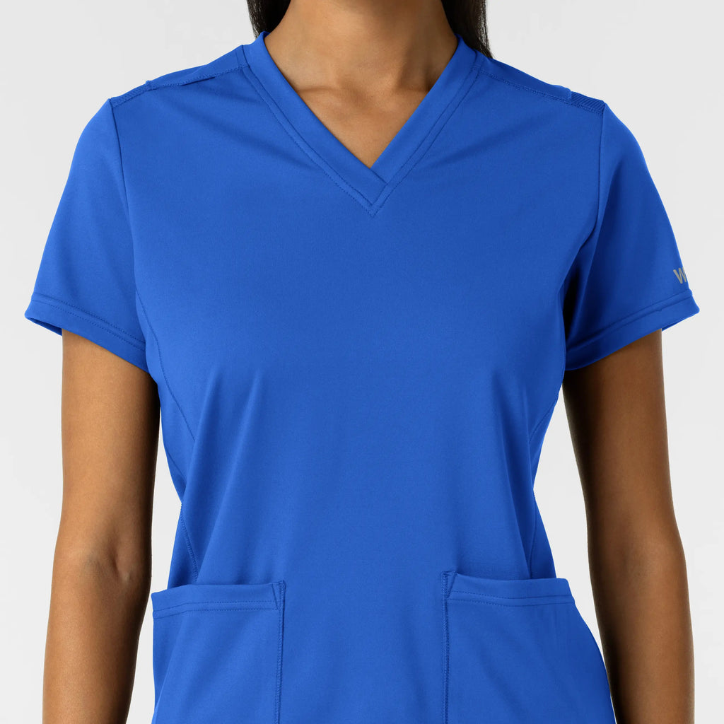 Wink Scrubs Women's 2-Pocket Scrub Top Royal Blue | scrub-supply.com