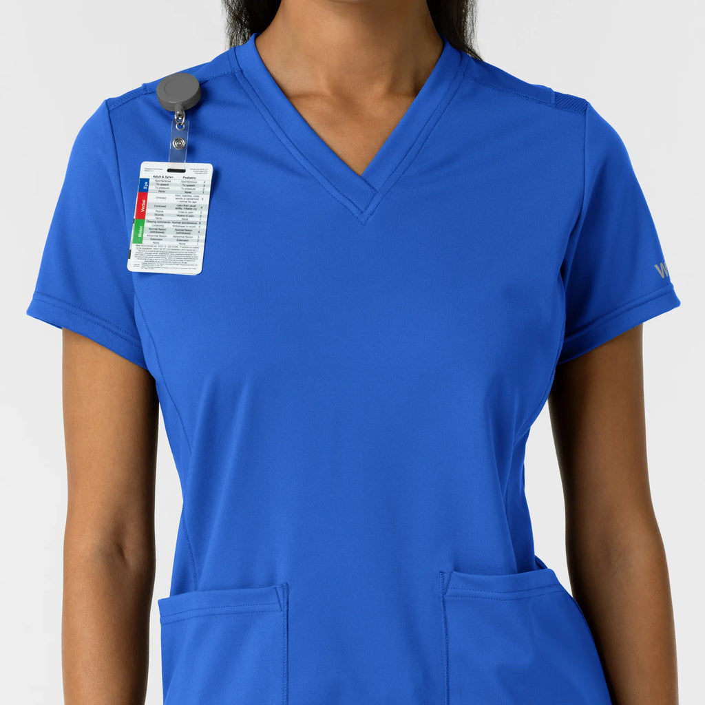 Wink Scrubs Women's 2-Pocket Scrub Top Royal Blue | scrub-supply.com